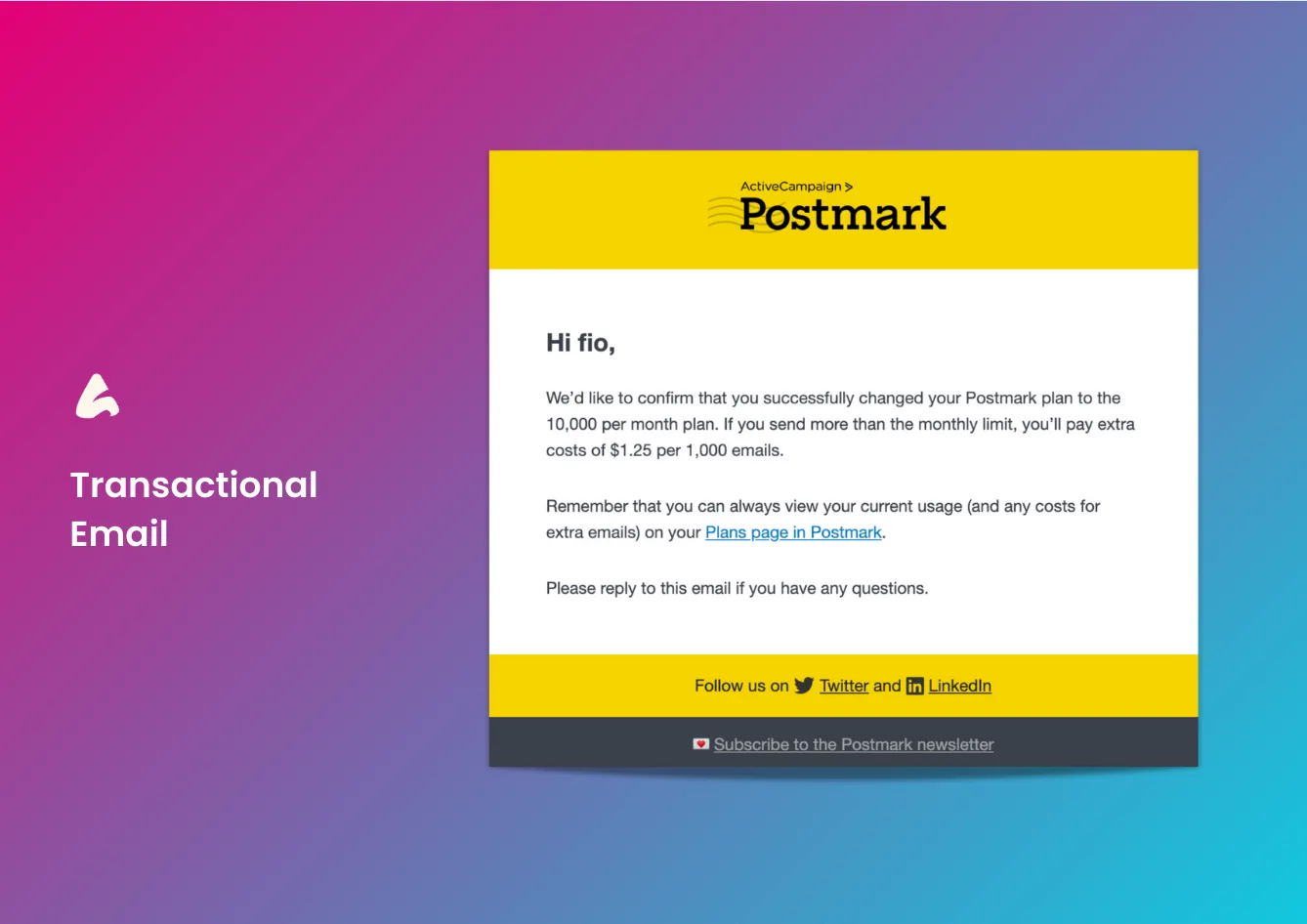 contoh transactional email dalam email marketing