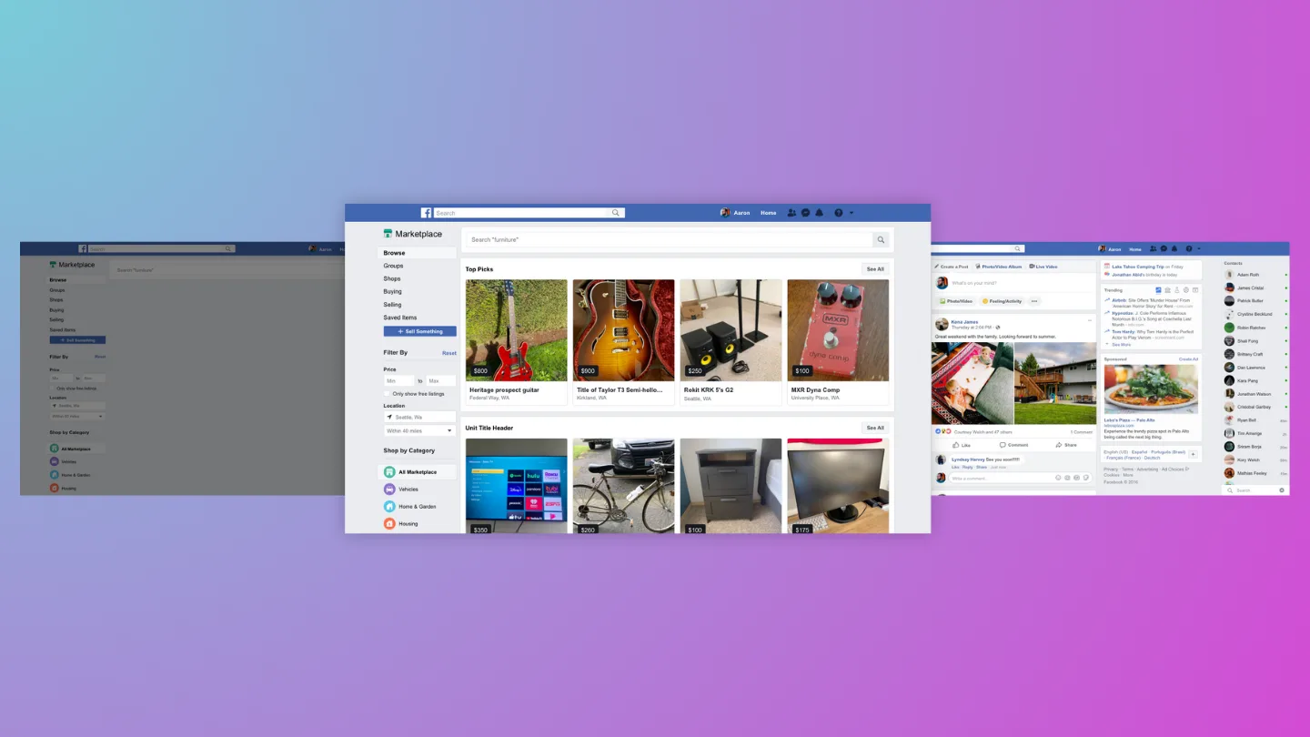 contoh social commerce facebook marketplace