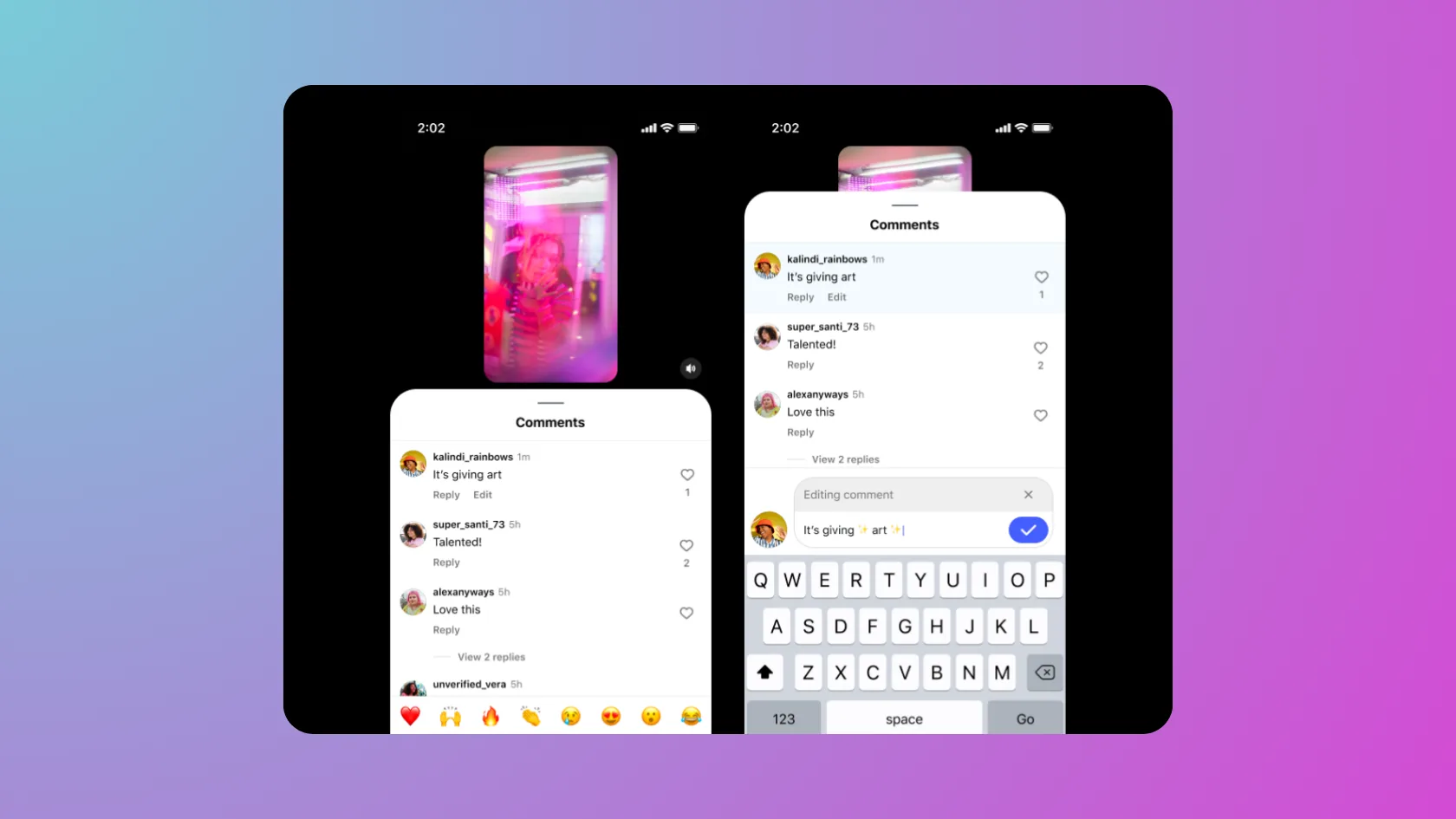 Update dan Fitur Instagram 2026 - Edit Komentar