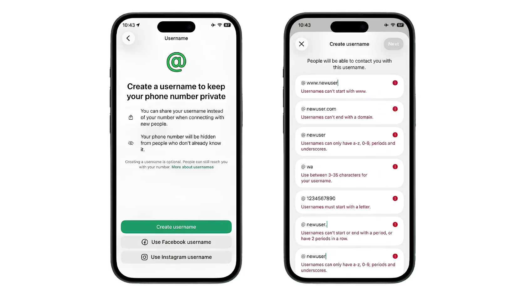 Cara Membuat Username WhatsApp