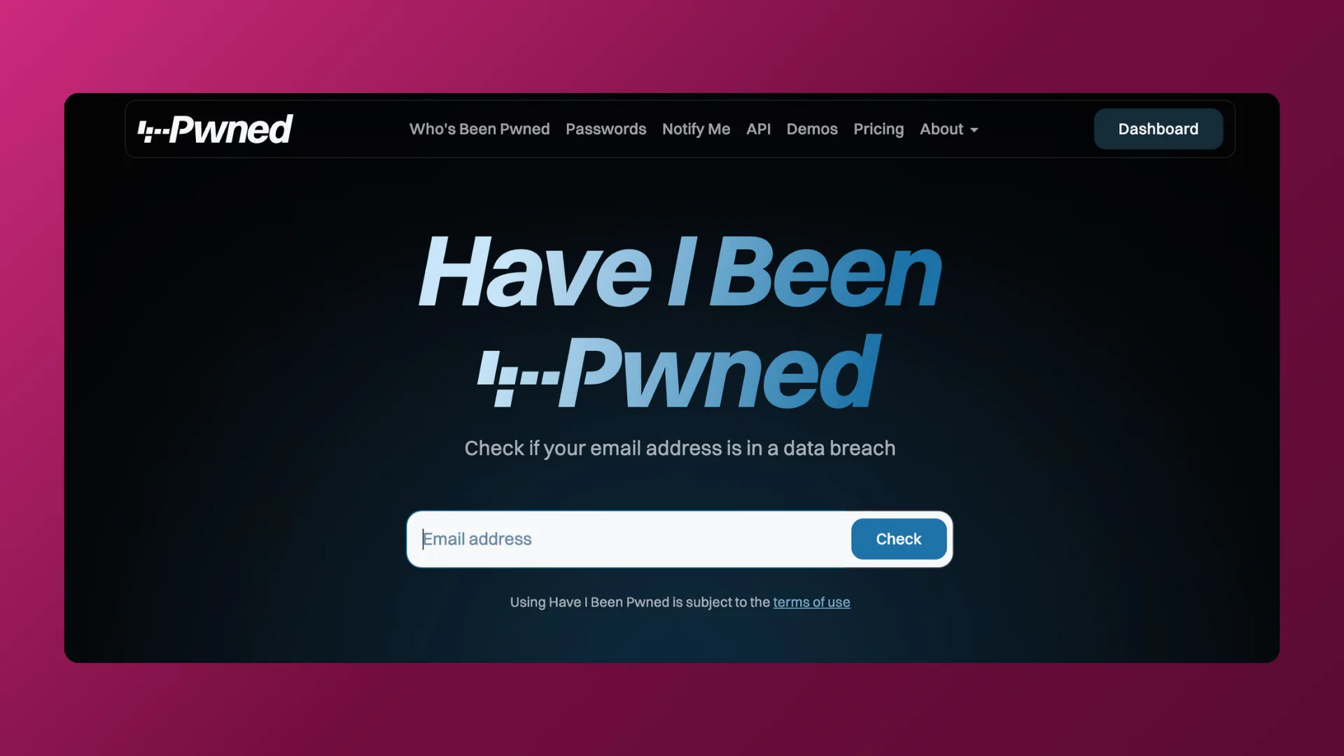 Cek Email di Have I Been Pwned